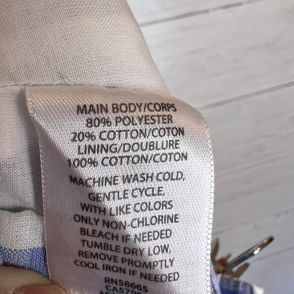 1901 Skirt Womens Size XS Blue Plaid A Line Preppy Academia Lined Knee Length - Picture 11 of 14